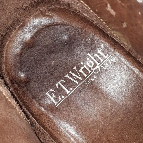 E.T. WRIGHT Men Dress Suede Boot size 8B - Picture 9 of 11